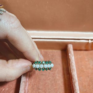 Emerald and Opal Ring