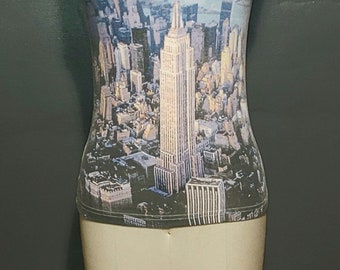 Vintage New York City T-Shirt - 1980's Sleeveless Picture of New York