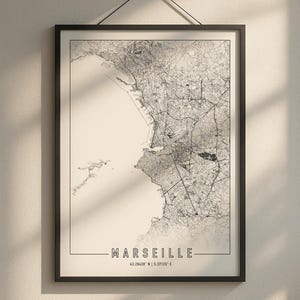 Karte Marseille