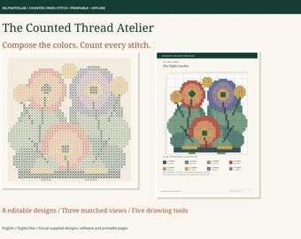 Counted Thread Atelier | Offline Cross Stitch Pattern Designer, Editable Charts & Printable Textile Workshop
