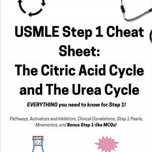 USMLE Step 1 Cheat Sheets: The Citric Acid Cycle and The Urea Cycle