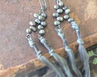 Freshwater Pearl Tzitzit for Women, Decorative Hebrew Tassel, Bag & Purse Accessory, Keychain, Bookmark