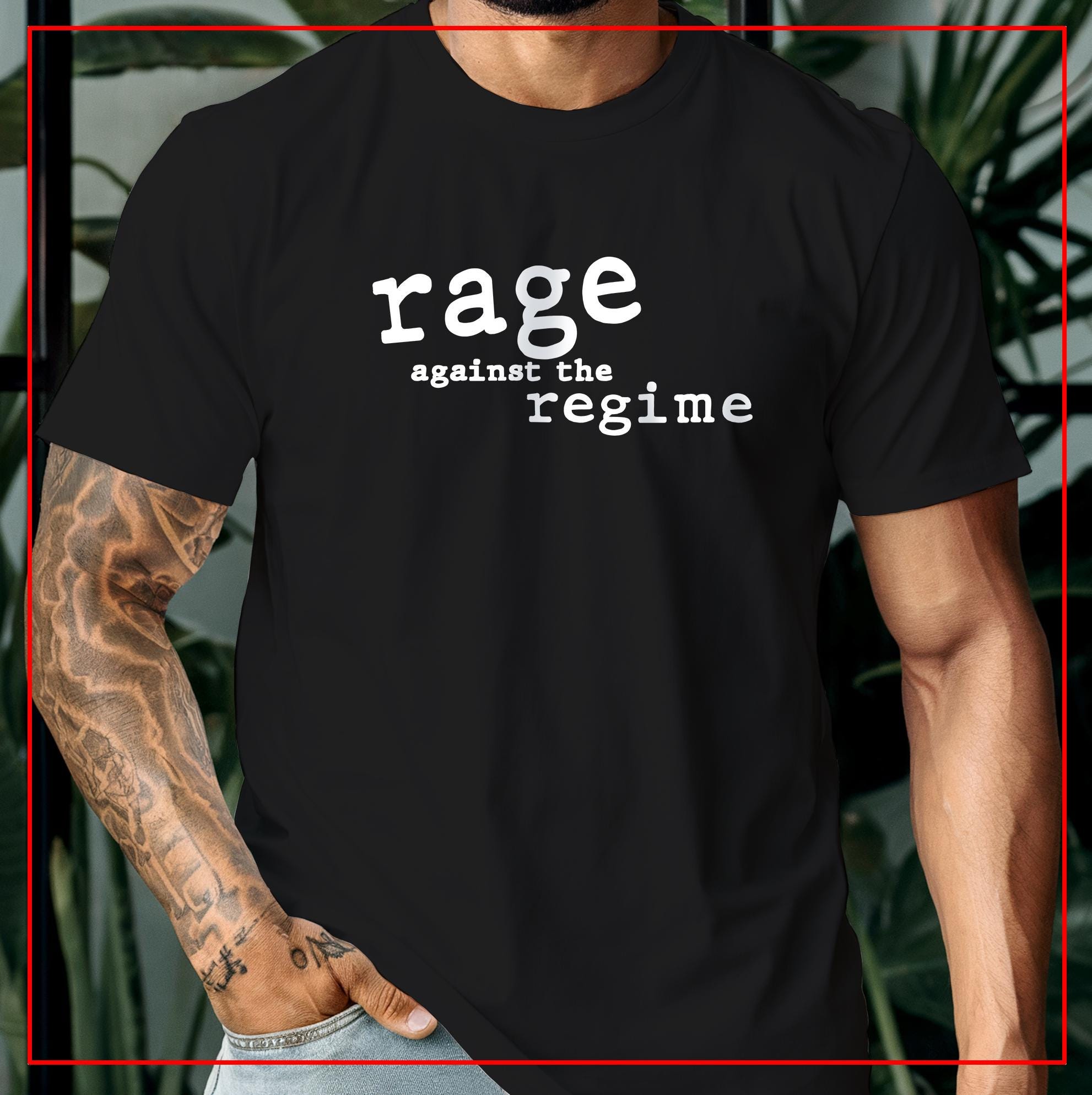 Rage Against the Regime Protest Tee Activist Apparel Statement T-Shirt for rebels against government activism tee pro democracy tee trump fu