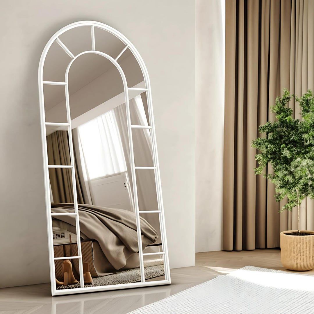 Arched Window Pane Full Length Mirror Handmade Wall Decor Etsy arched-window-pane-full-length-mirror-handmade-wall-decor-etsy