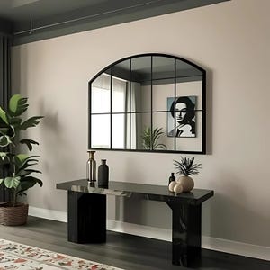 Window Mirror Farmhouse Asymmetrical Mirror - Window Wall Mirror - Irregular Window Mirror - Window Pane Mirror - Window Big Wall Mirror