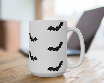 Tazza da caffè con pipistrello spettrale / Idee regalo di Halloween, Dark Academia, Decorazioni gotiche, Tazza con pipistrello carina, Articoli per la casa unici