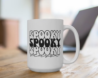 Spooky Season Mug | 15oz Halloween Coffee Cup | Gift for Witches, Fall Decor, Autumn Celebrations, Trick or Treat