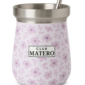 Club Matero | Stainless Steel Mate Cup with Bombilla | Double Wall Vacuum Insulated Yerba Mate Gourd