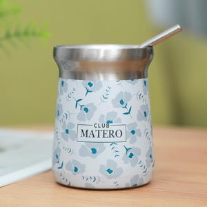 Club Matero | Stainless Steel Mate Cup with Bombilla | Double Wall Vacuum Insulated Yerba Mate Gourd