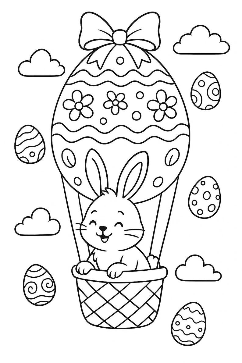 Easter Coloring Pages Bundle – 20 Festive – Children’s Coloring Pages ...