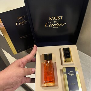 Conjunto Must de Cartier dos anos 90