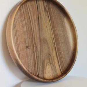 Luxury Handmade Walnut Wood Bowl | Solid One-Piece Wooden Bowl 40 cm | Minimalist Centerpiece, Fruit or Serving Bowl