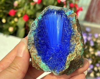 Rare blue azurite zeolite,Quartz Specimen,Reiki healing,Crystal gifts 1PC