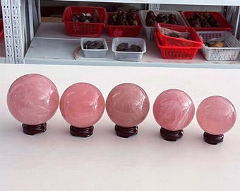 Rose Quartz Ball, Choose Your Own Crystal Orb Decor