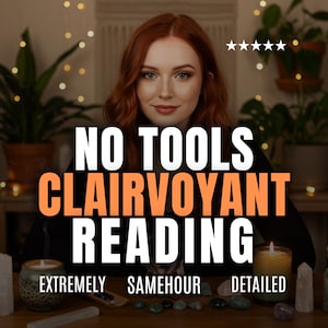 SAMEHOUR Lecture par clairvoyance sans cartes, Lectures psychiques honnêtes, Conseils spirituels de voyantes, Sans cartes ni outils, Lecture par télépathie, Le même jour