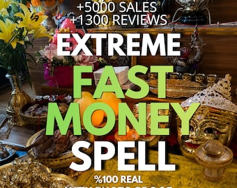 PERMANENT MONEY SPELL, Fast Money Ritual, Wealth Attraction, Abundance and Prosperity Spell, Same Day Casting
