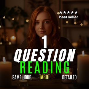 GLEICHE STUNDE 1 Frage Tarot Intuitive Psychische Lesung, schnelle Tarot Lesung Astrologie Einsicht Schnelle Antworten, Telepathie Lesung, spirituelle Lesung