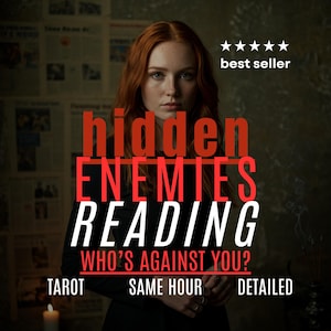 Hidden Enemies Reading , Uncover Hidden Enemies with the Secret Enemy Spread, Same Hour Reading, Brutal Reading, Honest Tarot Reading