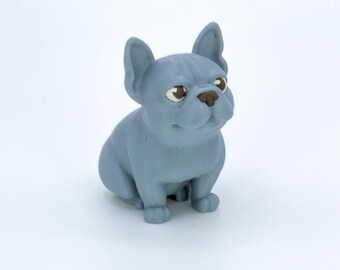 Figura de bulldog francés impresa en 3D: recuerdo personalizado para perros