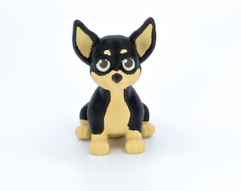 Figura de chihuahua impresa en 3D: recuerdo conmemorativo para mascotas