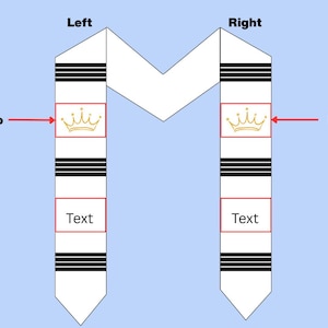 Beautifully Customise Your Graduation Stole Sash | Can Add Name, Flags, Quotes and more