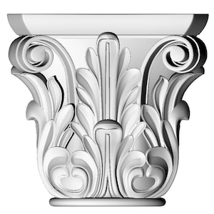 Corinthian Column Capital STL File for 3D Printing