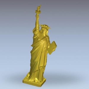 Statue of Liberty 3D Model STL File – Printable Landmark for Decor, Souvenir, or Gift