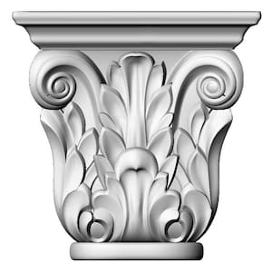 Corinthian Capital STL File: Ornate 3D Model for CNC & 3D Printing