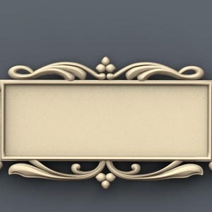 Ornate Decorative Frame STL File – Baroque 3D Relief Design for CNC, Laser Engraving, or 3D Printing