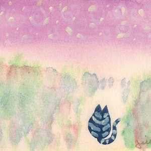 A Cat Under The Stars