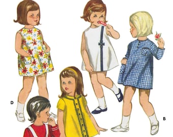Size 2 - Girl’s Dress - 2 looks long and sleeveless dress with Peter pan collar - PDF sewing pattern