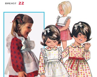 Butterick 5077 - Size 3 - Dress and Pinafore - PDF Digital Pattern