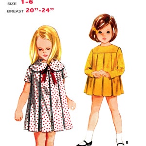 Size 2-6 - Digital Sewing Pattern Dress - PDF format