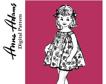 Anne Adams 4822 - Size 2 Dress - Vintage Sewing Pattern PDF digital sewing pattern 1960s