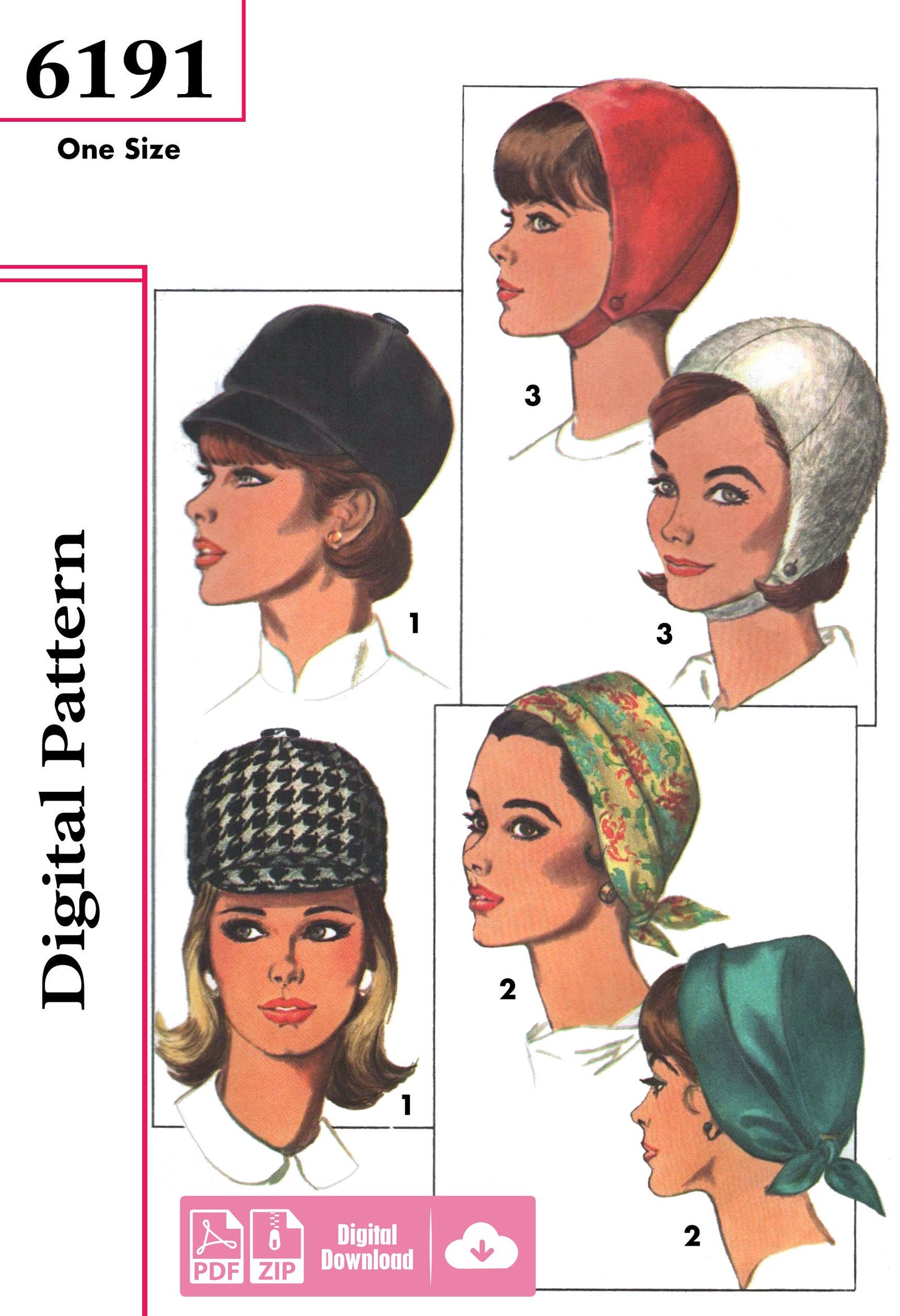 Simplicity 6191 1960's Digital Sewing Pattern Mod Etsy UK