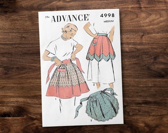 Women’s Accessories: Apron *REPRODUCTION* Sewing Pattern 1940s