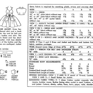 Simplicity 1149 Size 1-6 1955 Girls Dress Jacket Child, Toddler, Kids DIGITAL Sewing Pattern PDF Patterns image 2