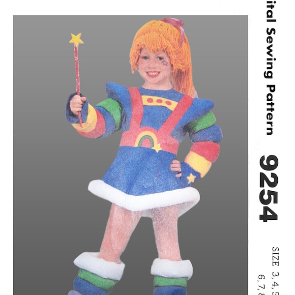 McCall's 9254 - Size 3-8 - Cartoon Character Costume Digital Sewing Pattern - PDF Patterns
