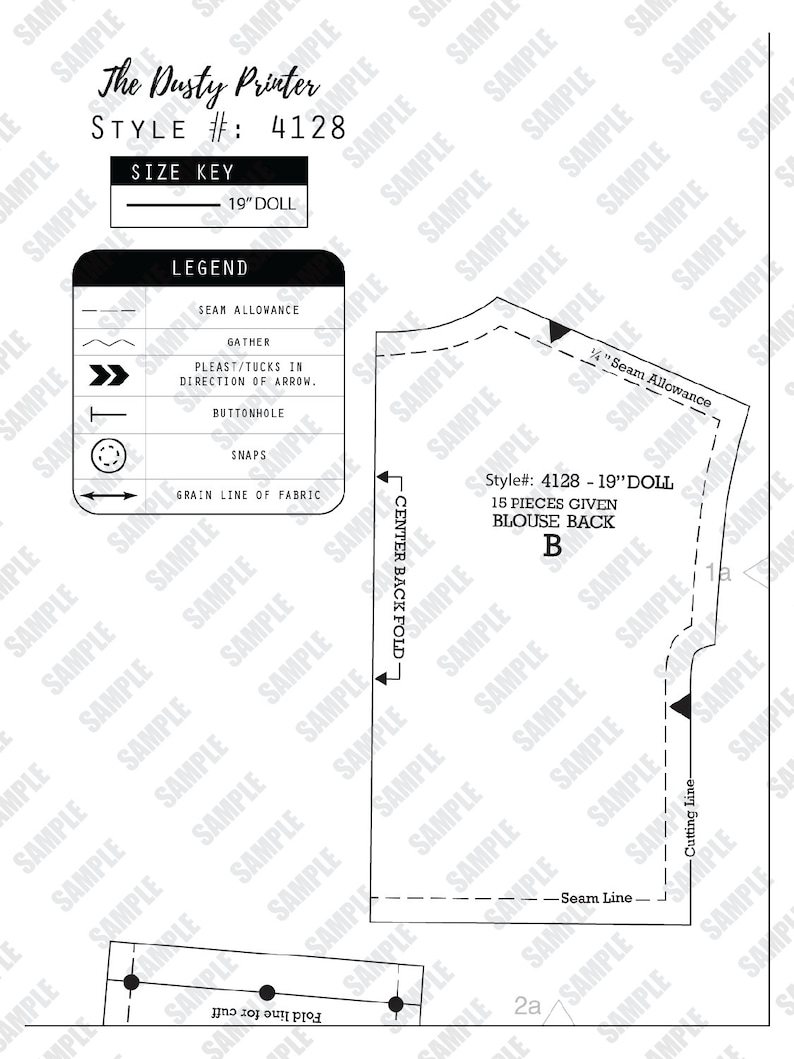 Simplicity 4128 PDF Sewing Pattern 19 DOLL Pattern From Etsy