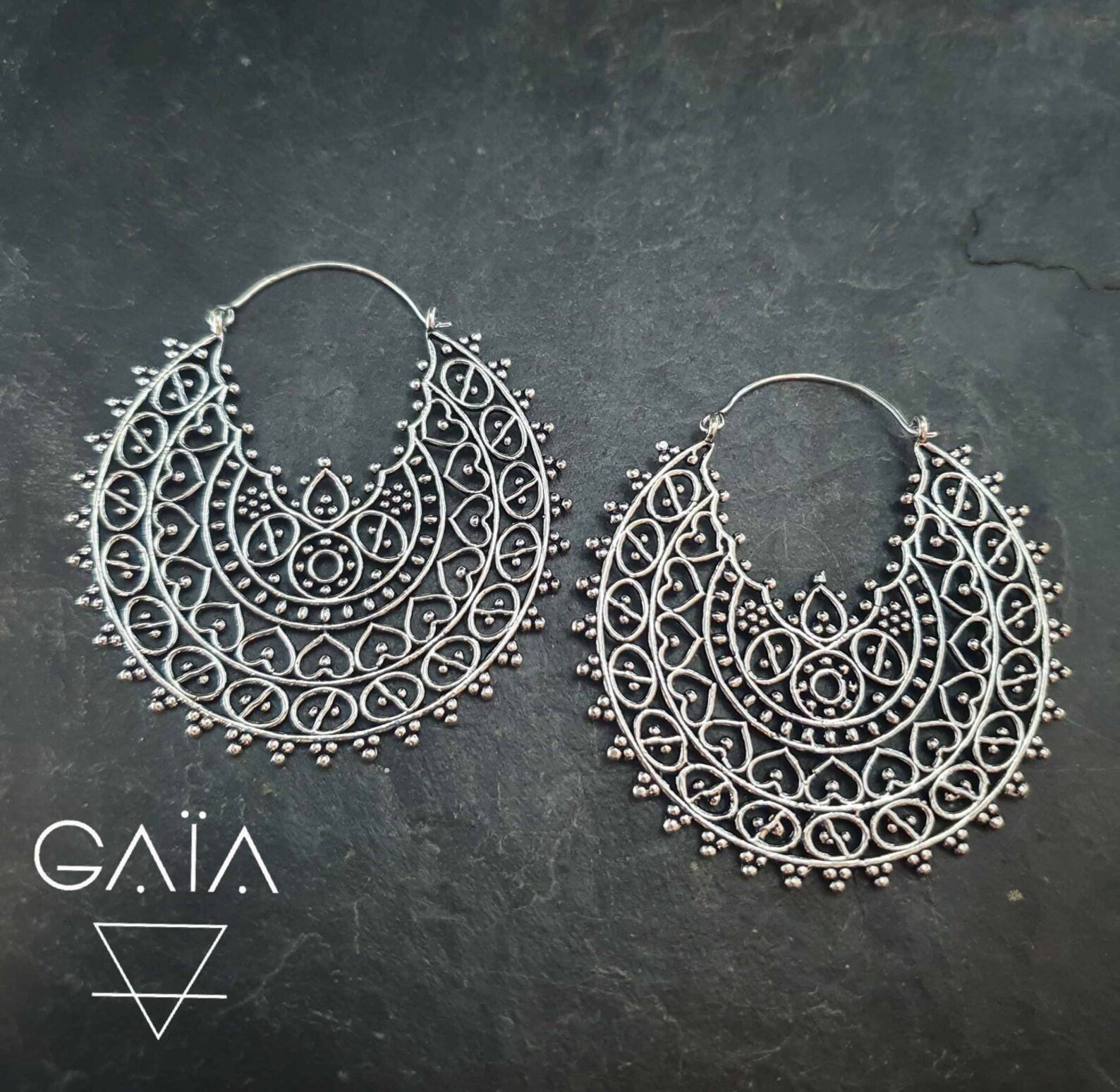 Tribal hoop earrings Clearance