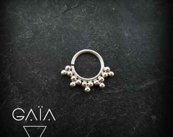 Septum ring , silver ring for helix or septum, silver earring-silver sterling hoops