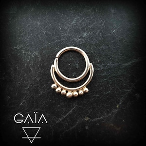 Septum ring -silver ring-helix ring-