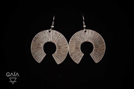 Silver Plated Boho Earrings – Zamak Dangle Earrings, Antique Finish