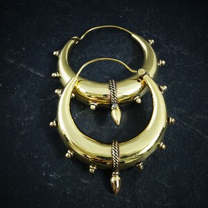 Bohemian Hoop Earrings tribal Hoops Earrings hindi Earrings festival ...