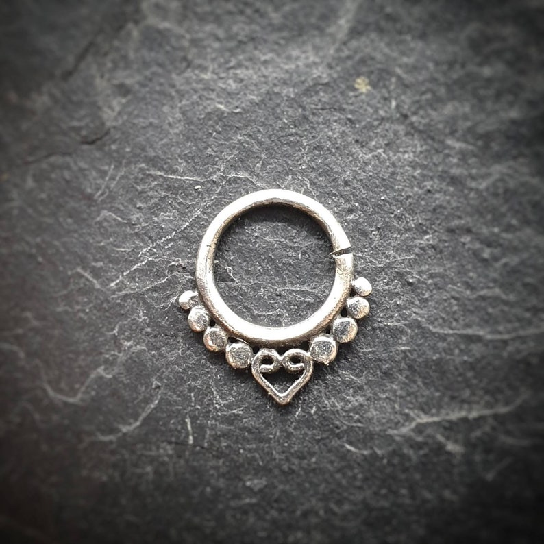 Vankula Septum Piercing Ring Segment Clicker G23 Titane 8mm 10mm 16g - Anneau Nez Helix Daith Tragus Rook Pour Femmes Et Hommes