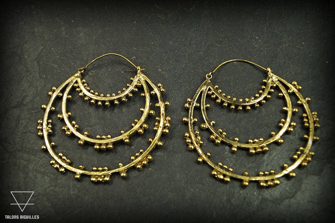 ゴージャス♡ゴールドの髪飾り 社交ダンス ベリーダンス イヤリング