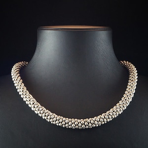 Ethnic jewelry - bohemian silver plated necklace - antique silver -tribal necklace - bohemian necklace