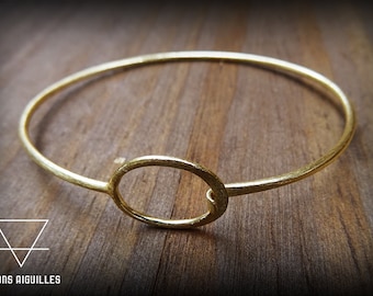 Minimalistyczna bransoletka z mosiądzu – ręcznie robiona biżuteria boho