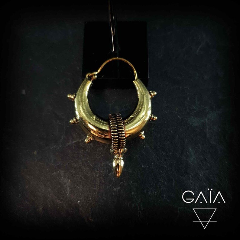 Bohemian Hoop Earrings tribal Hoops Earrings hindi Earrings Etsy