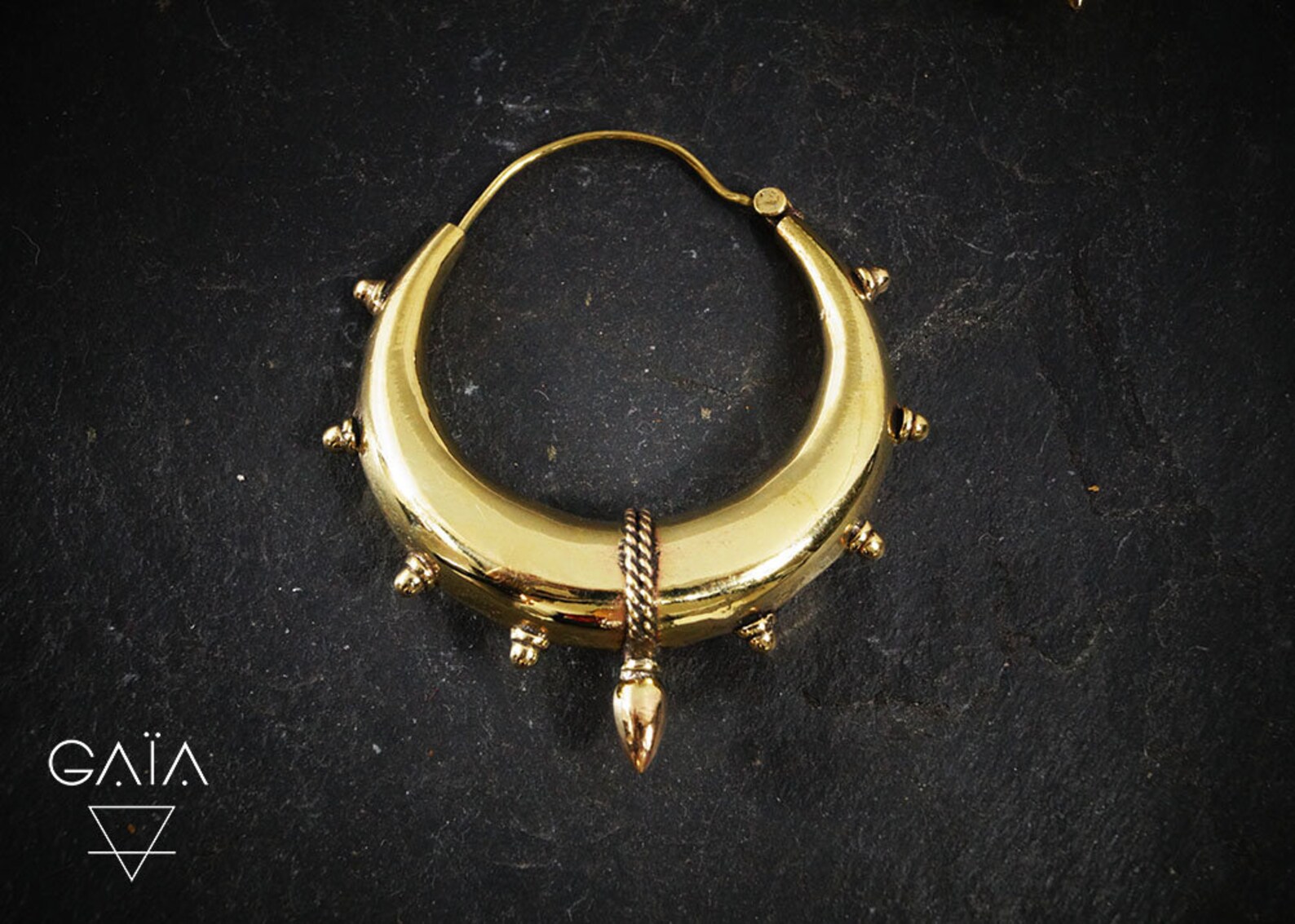 Bohemian Hoop Earrings tribal Hoops Earrings hindi Earrings Etsy